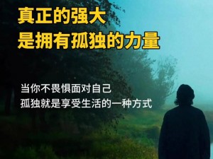 孤独中的力量：面对内心的孤独，寻找生活的真实意义与价值