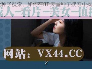 BT天堂种子搜索、如何在BT 天堂种子搜索中找到所需资源？