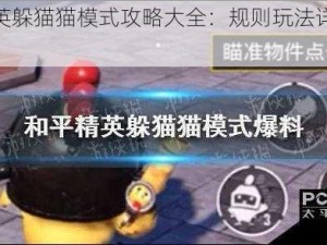 和平精英躲猫猫模式攻略大全：规则玩法详解与技巧分享