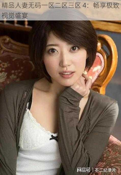 精品人妻无码一区二区三区 4:畅享极致视觉盛宴