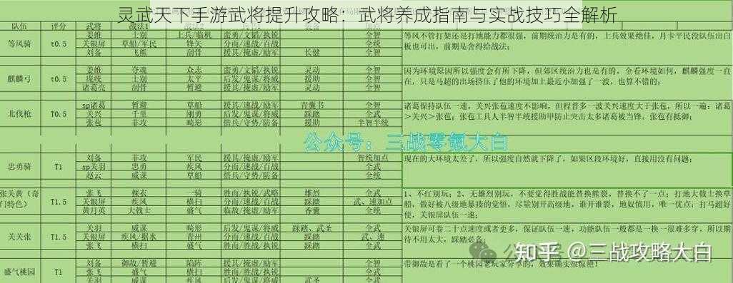 灵武天下手游武将提升攻略：武将养成指南与实战技巧全解析