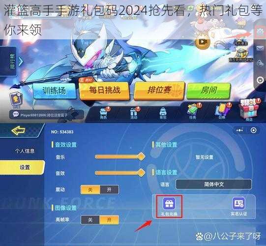 灌篮高手手游礼包码2024抢先看，热门礼包等你来领